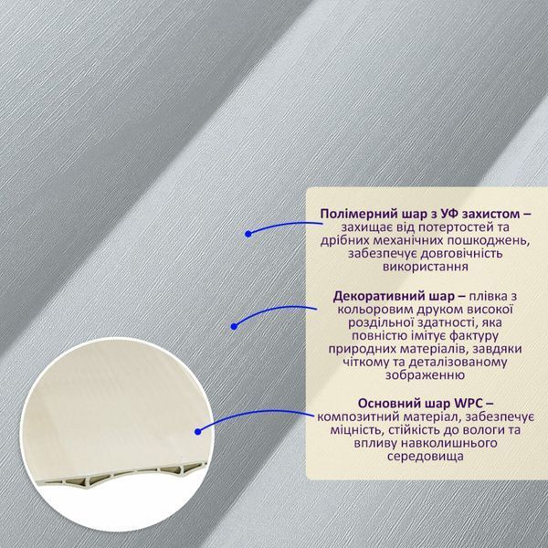 Рейка декоративная WPC стеновая 205х14х2900мм SW-00003015 SW-00003015 фото