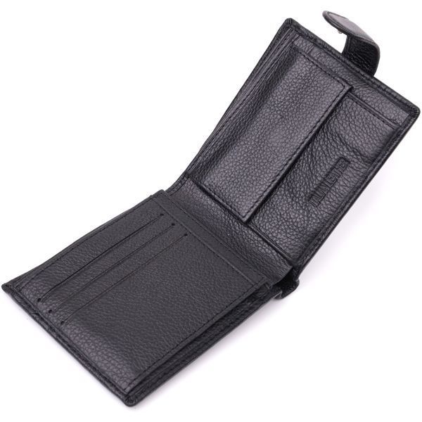 Горизонтальное портмоне для мужчин из натуральной кожи ST Leather 22459 Черный 22459 фото