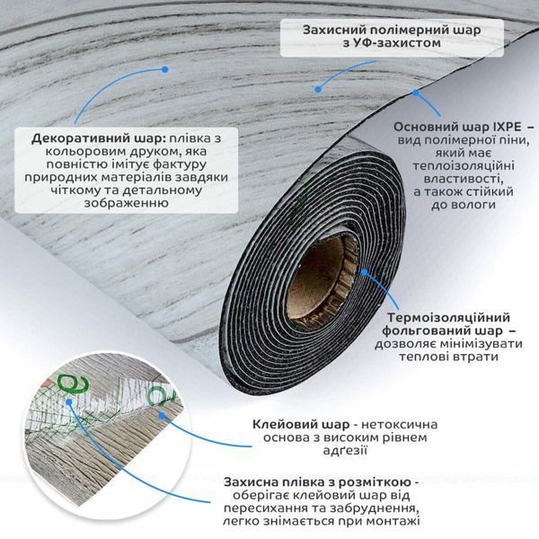 Підлогове вінілове покриття самоклеюче в рулоні 3000х600х1,5мм SW-00001820 SW-00001820 фото