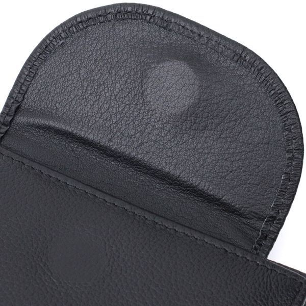 Удобный женский кошелек с монетницей из натуральной кожи ST Leather 22711 Черный 22711 фото