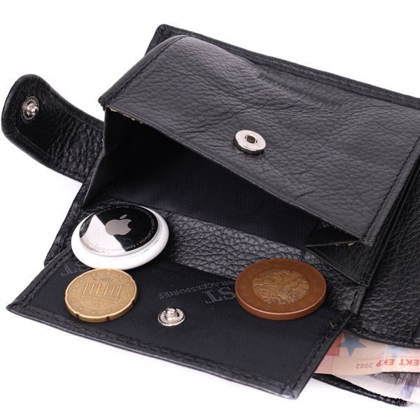 Горизонтальное портмоне для мужчин из натуральной кожи ST Leather 22459 Черный 22459 фото
