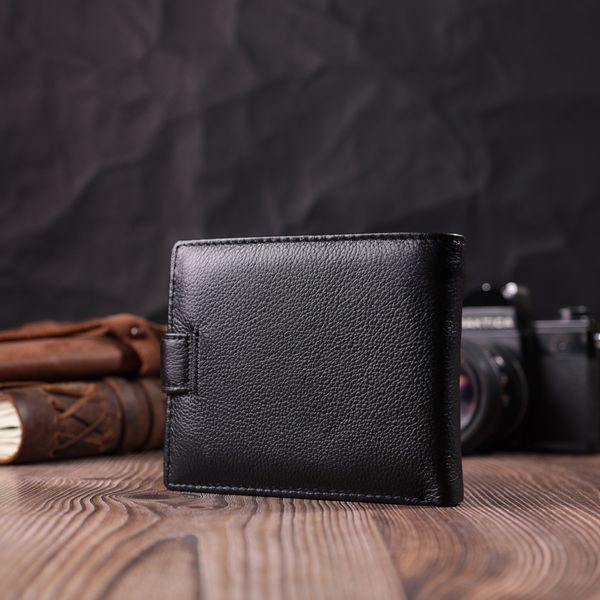 Горизонтальное портмоне для мужчин из натуральной кожи ST Leather 22459 Черный 22459 фото