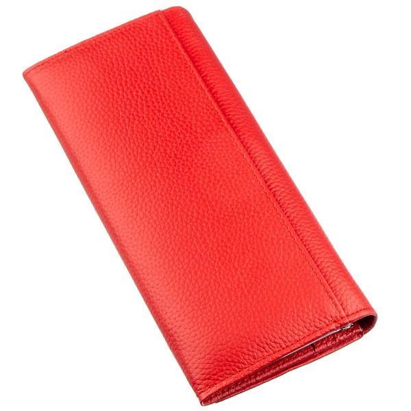 Яркий женский кошелек на кнопке ST Leather 18897 Красный 18897 фото