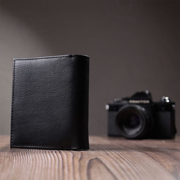 Удобный женский кошелек с монетницей из натуральной кожи ST Leather 22711 Черный 22711 фото