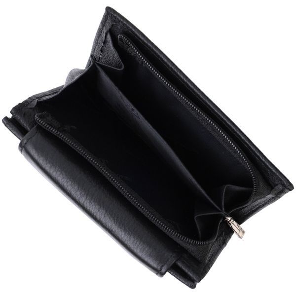 Удобный женский кошелек с монетницей из натуральной кожи ST Leather 22711 Черный 22711 фото