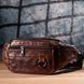 Бананка для чоловіків у вінтажному стилі з натуральної шкіри Vintage sale_15106 Коричневий sale_15106 фото 9