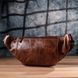 Бананка для чоловіків у вінтажному стилі з натуральної шкіри Vintage sale_15106 Коричневий sale_15106 фото 10