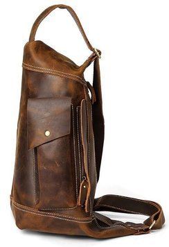 Мужская винтажная сумка через плечо Vintage 14782 Коричневая 14782 фото