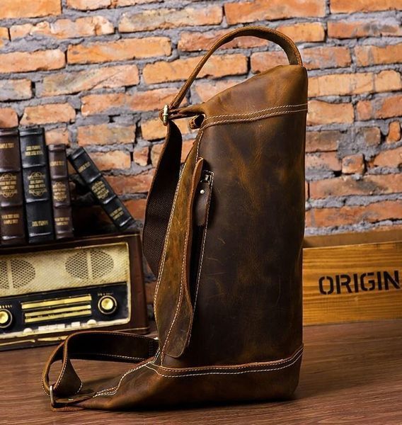 Чоловіча вінтажна сумка через плече Vintage 14782 Коричнева 14782 фото