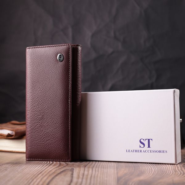 Жіночий гаманець горизонтального формату з натуральної шкіри ST Leather 22515 Бордовий 22515 фото