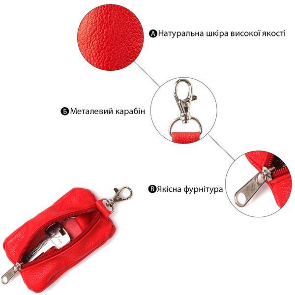 Яркая ключница из натуральной кожи Shvigel 13953 13953 фото