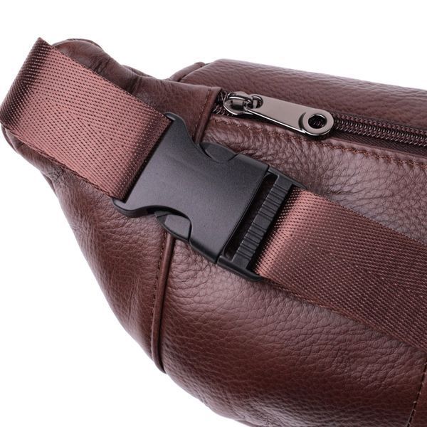 Практичная бананка для мужчин из натуральной кожи Vintage sale_15107 Темно-коричневый sale_15107 фото