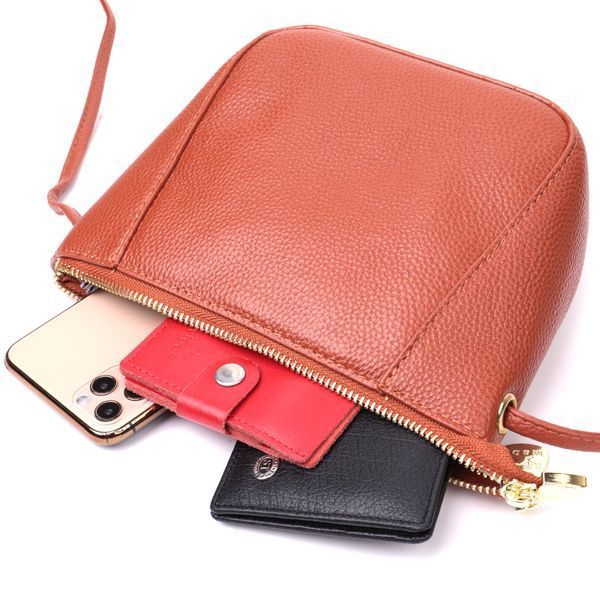 Невелика сумка жіноча через плече з натуральної шкіри Vintage 22300 Коричнева 22300 фото