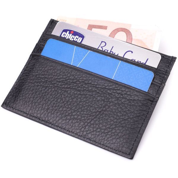 Стильный кард-кейс из натуральной кожи ST Leather 22447 Черный 22447 фото