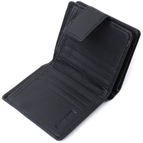 Женский кошелек с монетницей и блоком для пропусков из натуральной кожи ST Leather 22713 Черный 22713 фото