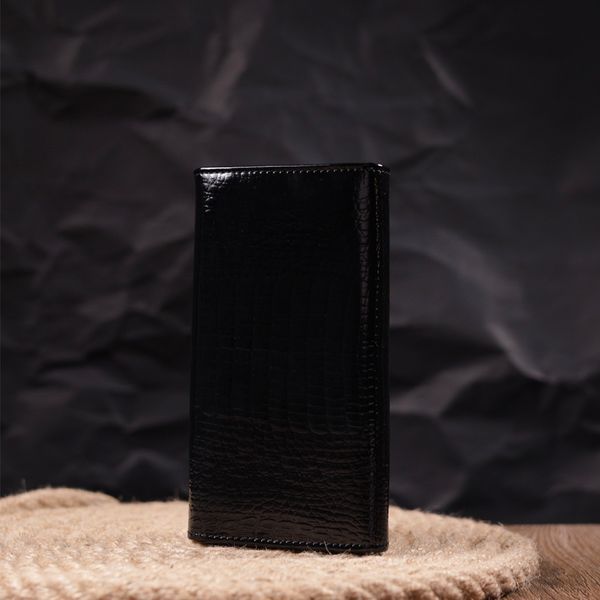 Лаковый женский кошелек с визитницей ST Leather 19403 Черный 19403 фото