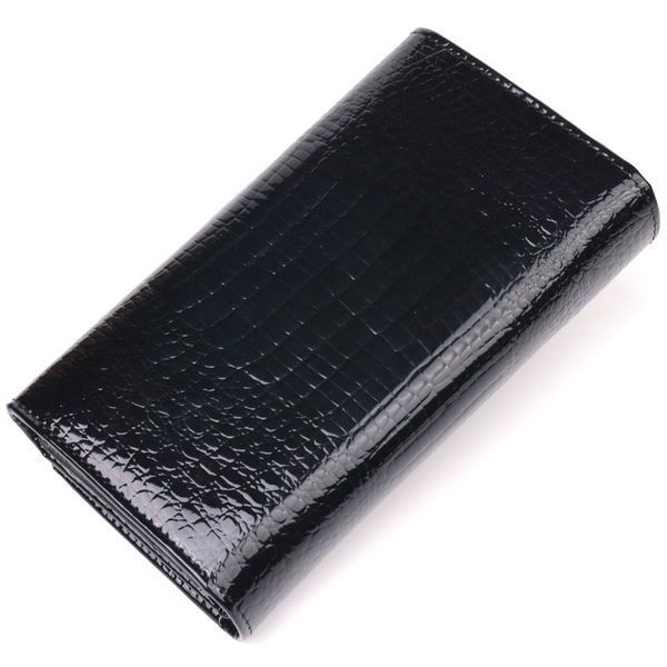 Лаковый женский кошелек с визитницей ST Leather 19403 Черный 19403 фото