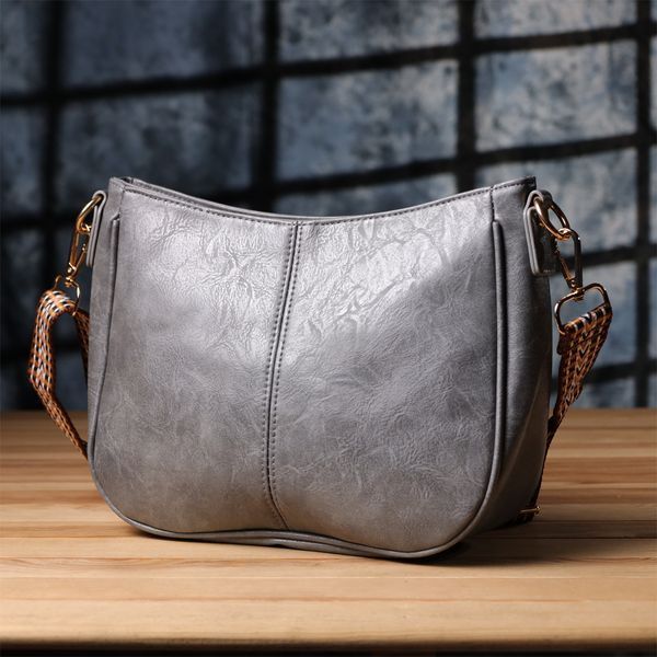 Женская удобная сумка из экокожи Vintage sale_15134 Серый sale_15134 фото