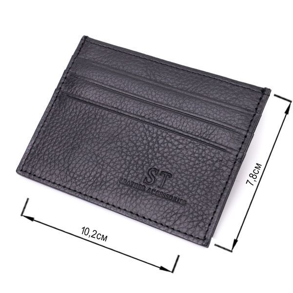 Стильный кард-кейс из натуральной кожи ST Leather 22447 Черный 22447 фото