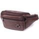 Практичная бананка для мужчин из натуральной кожи Vintage sale_15107 Темно-коричневый sale_15107 фото 1