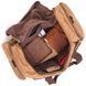 Удобная дорожная сумка из плотного текстиля 21239 Vintage Коричневая 21239 фото 7