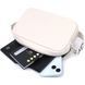 Класична жіноча сумка крос-боді з натуральної шкіри Shvigel 22839 Бежева 22839 фото 9