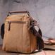 Небольшая мужская сумка из плотного текстиля 21226 Vintage Коричневая 21226 фото 10