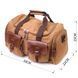 Удобная дорожная сумка из плотного текстиля 21239 Vintage Коричневая 21239 фото 3