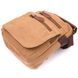 Небольшая мужская сумка из плотного текстиля 21226 Vintage Коричневая 21226 фото 5