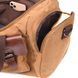 Удобная дорожная сумка из плотного текстиля 21239 Vintage Коричневая 21239 фото 8