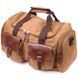Удобная дорожная сумка из плотного текстиля 21239 Vintage Коричневая 21239 фото 1