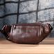 Практичная бананка для мужчин из натуральной кожи Vintage sale_15107 Темно-коричневый sale_15107 фото 9