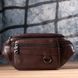 Практичная бананка для мужчин из натуральной кожи Vintage sale_15107 Темно-коричневый sale_15107 фото 8