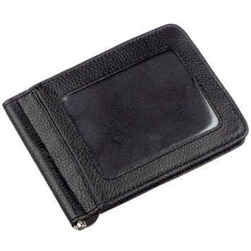Кожаный мужской зажим на магните ST Leather 18937 Черный 18937 фото