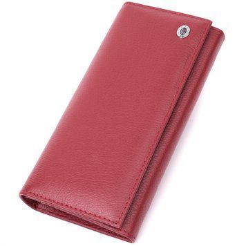 Горизонтальний жіночий гаманець з натуральної шкіри ST Leather 22516 Бордовий 22516 фото