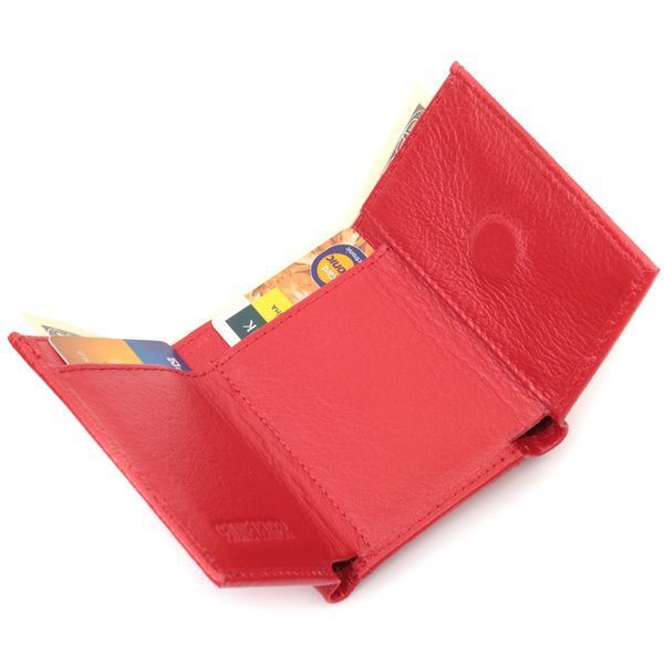 Компактне жіноче портмоне з монетницею із натуральної шкіри ST Leather 22729 Червоний 22729 фото
