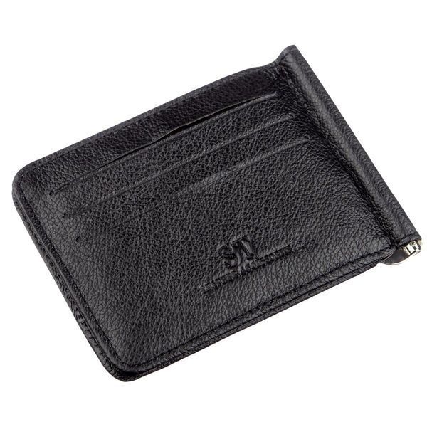 Шкіряний чоловічий Затискач на магніті ST Leather 18937 Чорний 18937 фото