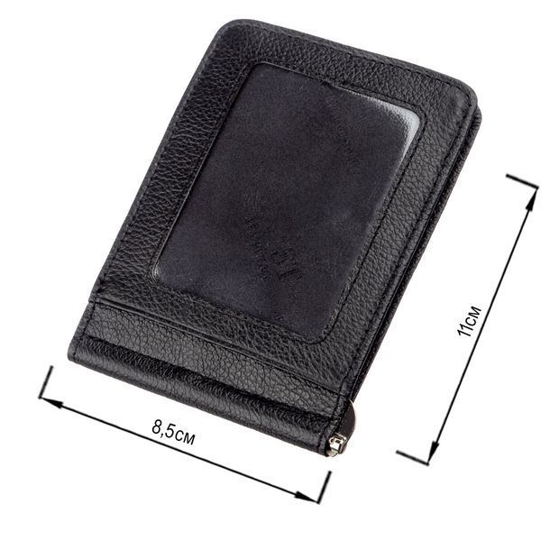 Шкіряний чоловічий Затискач на магніті ST Leather 18937 Чорний 18937 фото