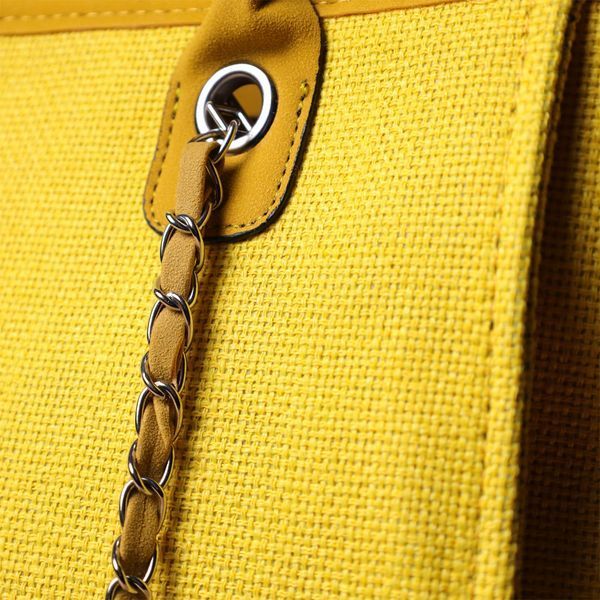Яскрава жіноча сумка на літо з якісного текстилю Vintage sale_15135 Жовтий sale_15135 фото