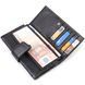 Интересное вертикальное мужское портмоне из натуральной крупнозернистой кожи CANPELLINI 21838 Черное 21838 фото 5