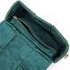 Компактная вечерняя сумка для женщин с переплетами из натуральной кожи Vintage 22312 Зеленая 22312 фото 7
