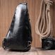 Практичная женская сумка из экокожи с акцентом на текстильную лямку Vintage 22776 Черный 22776 фото 9