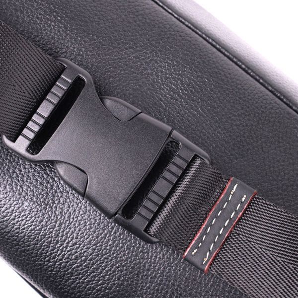 Стильна чоловіча бананки з м'якої натуральної шкіри Vintage sale_15116 Чорний sale_15116 фото
