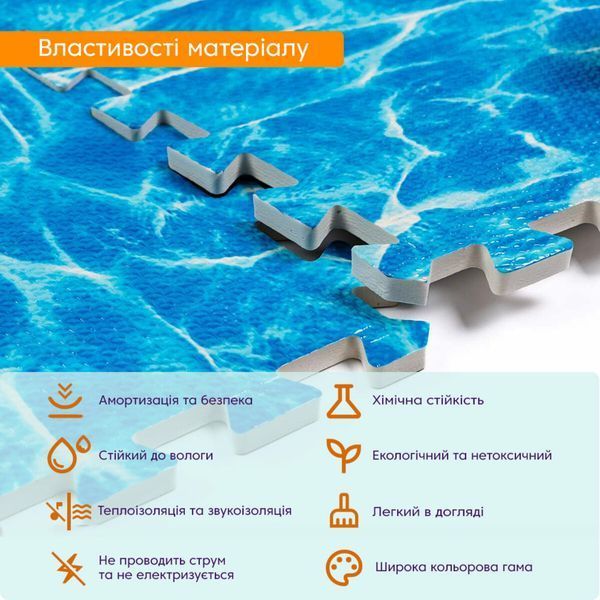 Пол пазл - модульное напольное покрытие 600x600x10мм Океан (МР5) SW-00000141 SW-00000141 фото