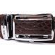 Ремінь-автомат CROCODILE LEATHER 18235 з натуральної шкіри крокодила (каймана) Коричневий 18235 фото 7