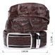 Ремінь-автомат CROCODILE LEATHER 18235 з натуральної шкіри крокодила (каймана) Коричневий 18235 фото 4