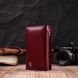 Симпатичный женский кошелек в три сложения из натуральной кожи ST Leather 19470 Бордовый 19470 фото 8