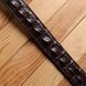 Ремінь-автомат CROCODILE LEATHER 18235 з натуральної шкіри крокодила (каймана) Коричневий 18235 фото 11