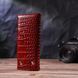 Фактурная ключница из натуральной кожи с тиснением под крокодила KARYA 21426 Красный 21426 фото 9