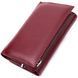 Симпатичный женский кошелек в три сложения из натуральной кожи ST Leather 19470 Бордовый 19470 фото 2